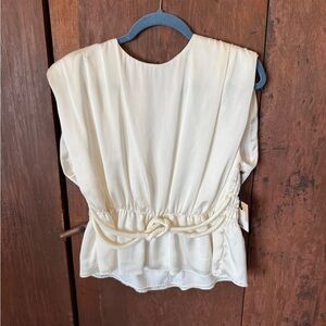 Bailey 44 Cream Sleeveless Blouse